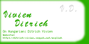 vivien ditrich business card